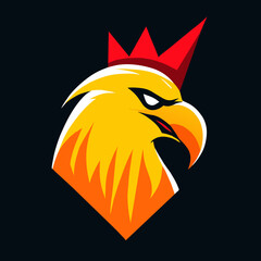 Obraz premium Bird with Crown logo 