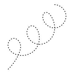 Wavy Dashed Line Vector