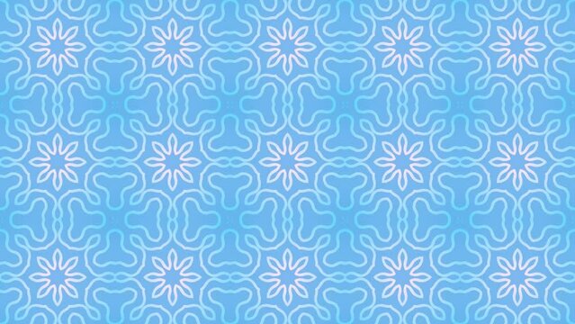 The light blue and purple gradient background is abstract and contains wavy lines with a symmetrical repeating pattern.