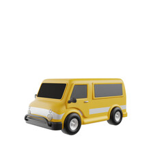 Vehicles 3d icons render clipart