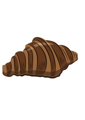 croissant isolated on white background