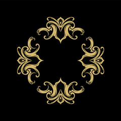 Vector frame ornament vintage classic element decoration