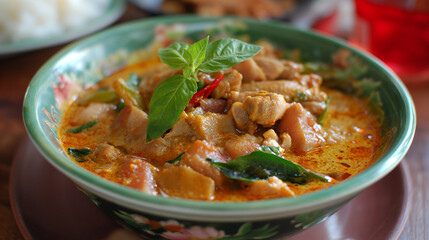 Thai style Curry with Pork Belly