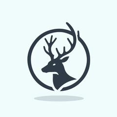 Deer Logo, Simple Deer Vector, Perfect for Your Hunting Logo, Deer Logo