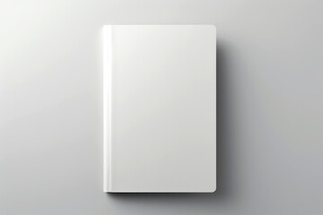 blank white book cover for mockup. isolated background . Generative AI