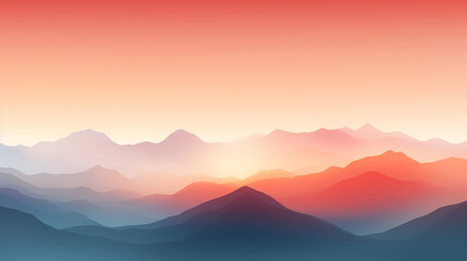 mountains in the morning background