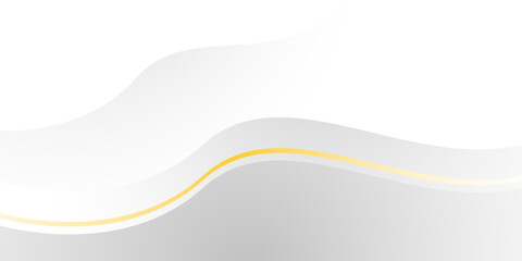 White and line yellow wave modern background with white space for text and message. template design	