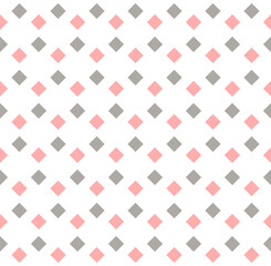 geometric repetitive background. pink and gray rhombus. vector seamless pattern. fabric swatch. striped wrapping paper. design template for textile