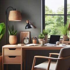 Workplace at home, work at home