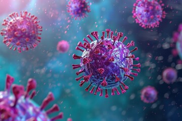 Fototapeta na wymiar influenza virus disease pandemic illustration