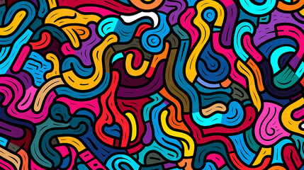 Obraz premium Cute graffiti art abstract background poster web page PPT, art background