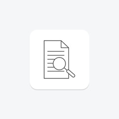 Research grey thin line icon , vector, pixel perfect, illustrator file