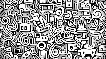 Cute graffiti art abstract background poster web page PPT, art background