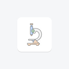 Microscope awesome lineal color icon , vector, pixel perfect, illustrator file
