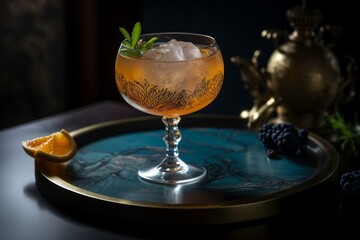 Exquisite drink made with care and creativity. Generative AI