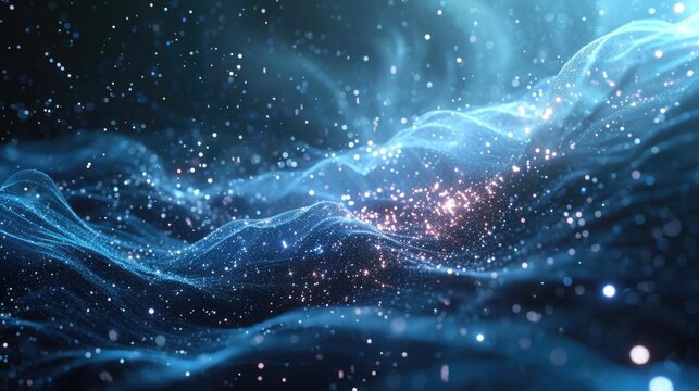 Witness the creation of a new galaxy in the Abstract Music Universe as shimmering pulses of sound coalesce into sparkling constellations