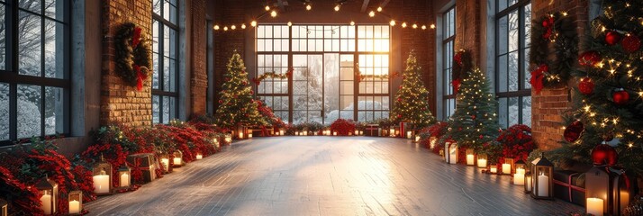 Obraz premium Christmas New Year Preparetions Company Attractive, Background HD, Illustrations