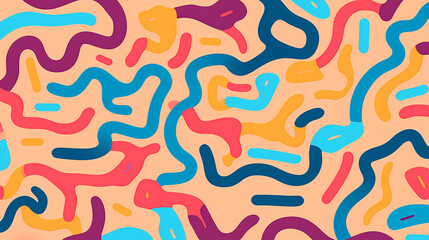 Abstract seamless doodle background, artistic background