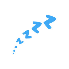 Sleep zzzz doodle symbol