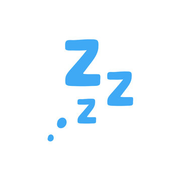 Sleep zzzz doodle symbol