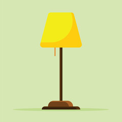 Floor lamp icon. Subtable to place on furniture, interior, etc.	