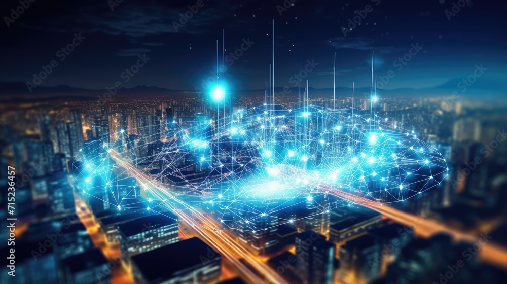 Aufkleber 5g technology enabling faster communication solid background