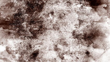 Black and white vintage scratched grunge isolated on background, old film effect. Distressed old paper abstract stock texture overlays. space for text.