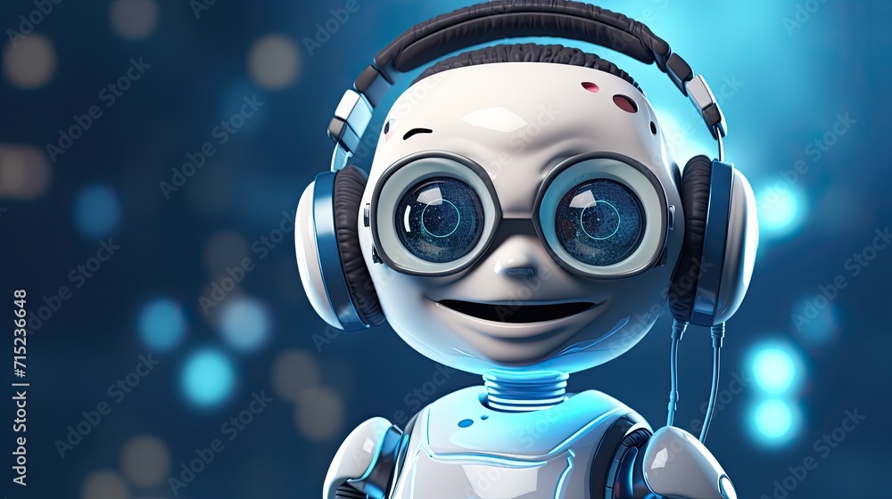 Poster artificial intelligence powered chatbots for mental health support solid background