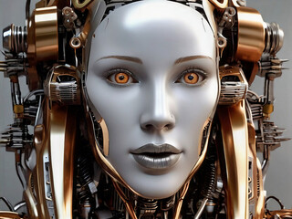 Futuristic-female-AI-humanoid-robot
