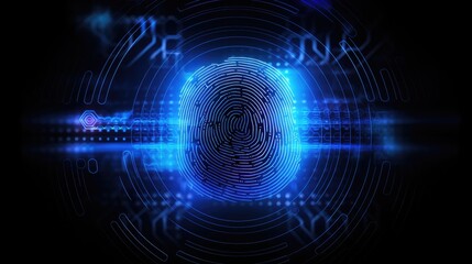 Biometric identification for authentication solid background