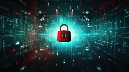 Cybersecurity measures for online protection solid background