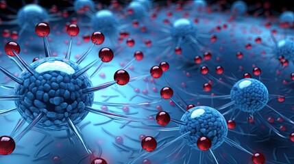 Nanotechnology in targeted drug delivery solid background