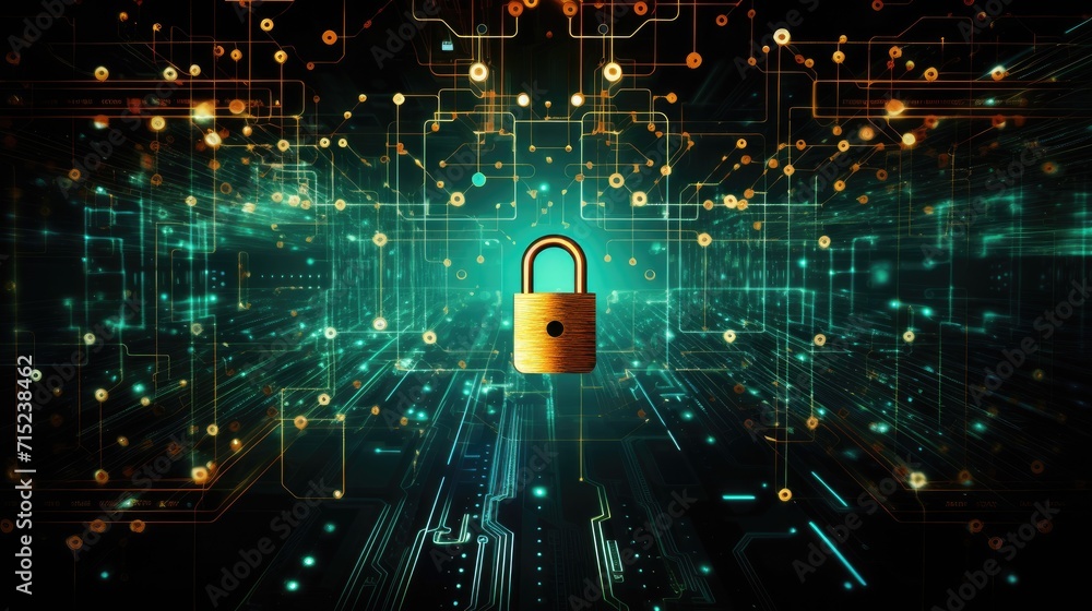 Aufkleber quantum encryption for secure communication solid background