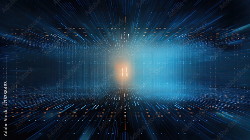 Poster quantum encryption for secure data transmission solid background