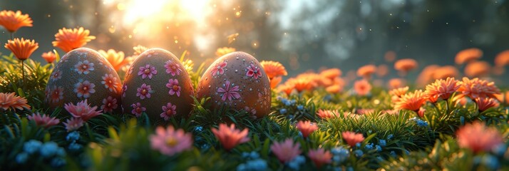 Holiday Easter Background, Background HD, Illustrations