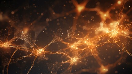 Fototapeta na wymiar brain neural connections mycelium