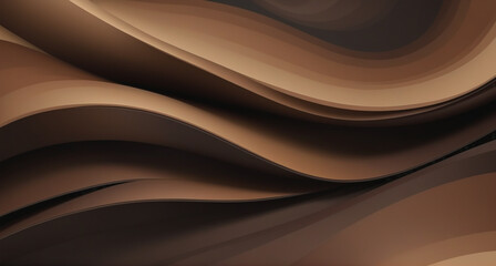 Chocolate Swirls: Delightful Wave Background in Rich Chocolate Tones

