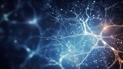 brain neural connections mycelium - obrazy, fototapety, plakaty