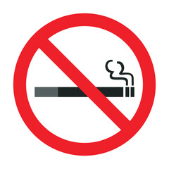 no smoking signs, No smoking sign on white background, No Smoking icon vector, illustration logo template in trendy style. Suitable for many purposes.