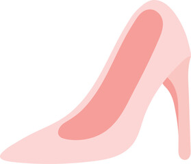 Valentine’s Day Love High Heel Shoe for wedding or valentine decoration, party invitation, poster, greeting cards.