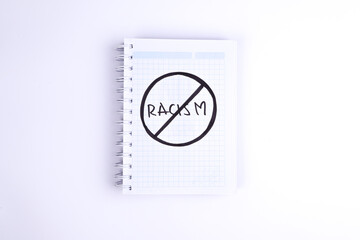 photograph of notebook with phrase 