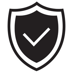 check mark icon, shield icon design vector logo template , Shield with check mark icon. Shield check mark logo. Protection approve sign.Strong protection tick shield. Tick mark approved.