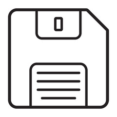Save icon vector illustration, Save Line Icon Design with Editable Stroke. Suitable for Web Page, Mobile App, UI, UX and GUI design.
