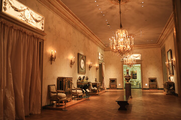beautiful old renaissance house interior 