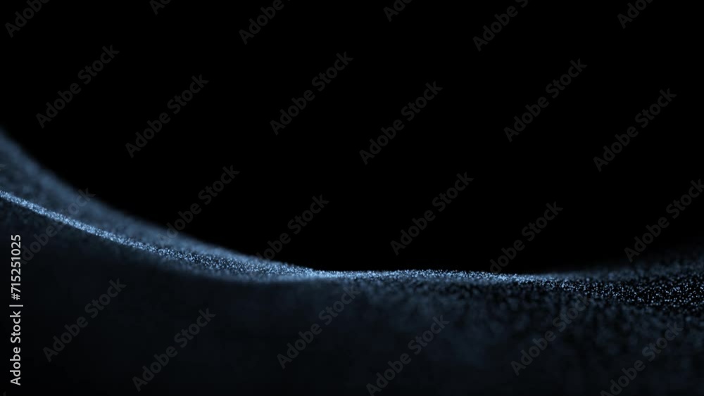 Poster elegant blurred dotted waves loop slow motion background.