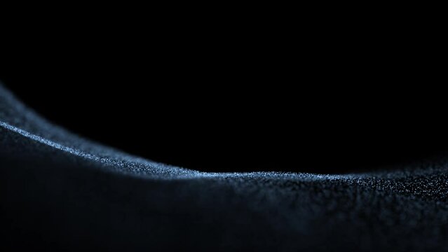 Elegant blurred dotted waves loop slow motion background.