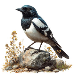 Obraz premium crow on a branch