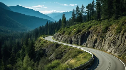 Foto op Canvas mountain road landscape © Dament