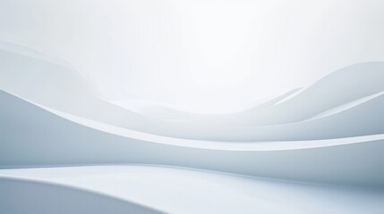 Fototapeta premium Pristine White Landscape Wallpaper and Design, Abstract Elegance, generative ai
