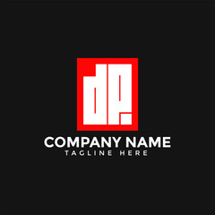 DP lettermark modern logo design